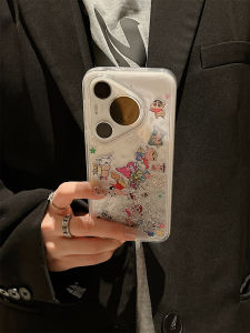 Anti-Fall Sandflowing Cartoon Soft Shell Case for Huawei Pura70pro Mate70pro+ Mate60 Mate50e Mate40 Full Cover Couples Phone Skins