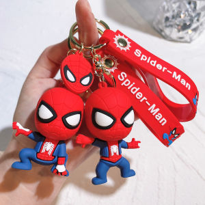 Marvel Spider-Man Keychain – Official Avengers Hero Pendant Comic Book Jewelry Gift for Fans Kids & Friends (Cartoon Style)
