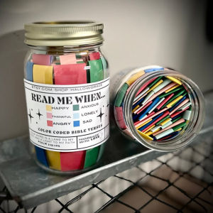 Bible Verses for Emotions and Feelings Prayer Cards Jesus Scripture Jar Gift