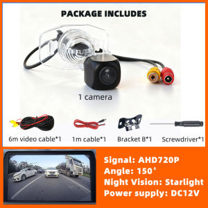 Rear View Backup Camera Reverse AHD or CVBS License Plate Light Parking Safety Fits Toyota Corolla Altis E140 E150 2007-2013