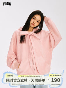 F426 Store American Style Casual Sport Hooded Open Cardigan Sweatshirt Jacket Autumn New Arrival Loose Fit Regular Thickness