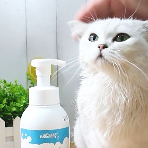 โฟมอาบแห้งแมว 400ml ปลอดภัย ดับกลิ่น แชมพูแห้งสัตว์เลี้ยง