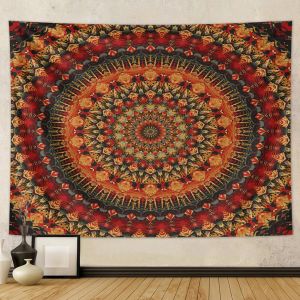 VIKAMA Ấn Độ Mandala Ảo Giác Hippie Bohemian Tấm Thảm Treo Tường Phòng Khách Phòng Ngủ Trang Trí Nhà Polyester Không Dệt Treo Nghệ Thuật