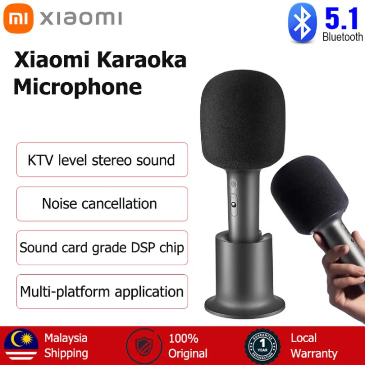 Xiaomi Mijia Karaoke Microphone Bluetooth 5.1 Wireless Karaoke Microphone Portable Speaker For Home KTV 小米米家麦克风话筒