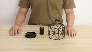 โคมไฟเพดาน โคมไฟเพดานทรงกรงนกเหล็กทรงเรขาคณิต โคมไฟแขวนแบบกลวงปรับความยาวได้สำหรับห้องอาหาร ห้องครัว ห้องนั่งเล่น บาร์ ระเบียง ห้องแต่งตัว ห้องนอน ทางเดิน ไฟตกแต่ง