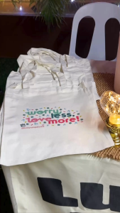 Worry Less Love More Tote Bag