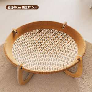 Cat Bed Summer Cooling Mat Detachable Washable Breathable Pet Supplies Cat Hammock Cat Nest round Footbed Cool Design