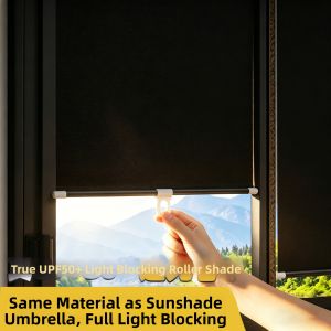 NAIFUNA | UPF50 Full Block Shade Sunscreen Thermal Insulation Curtains