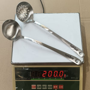 Large Size Stainless Steel Long Handle Soup Spoon Creative Drain Spoon Kitchen Utensils Hot Pot Spoon Soup Shell Key