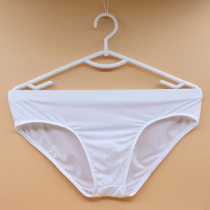 Mens Low Waist Ice Silk Transparent Cool Breathable Solid Color Briefs Youth See through Seamless Shorts Underwear Triangle Pants