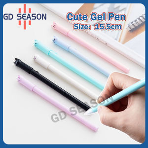 1 PCS Pen in Korea Stationery Cute Swing Tail Cat Gel Pen 0.5 mm Black Signature Pen