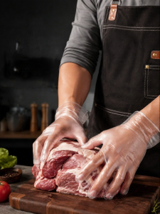 MEIDI | Men Disposable Gloves Food Grade PVC Anti-stick for Kneading Large Size