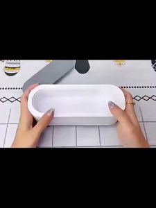 Thiết Bị Vệ Sinh Mắt Kính Cầm Tay Loại Bỏ Vi Khuẩn Bằng Sóng Siêu Âm Máy Rửa Trang Sức Không Có Đèn Dễ Sử Dụng