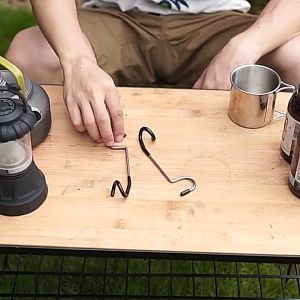 Stainless Steel Light Stand Holder Hooks Portable Tent Pole Lamp Hanger