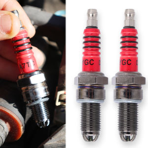 D8TC A7TC หัวเทียนมอเตอร์ไซต์3ขั้วไฟฟ้าประสิทธิภาพสูงสำหรับ ATV สกู๊ตเตอร์ฝุ่นจักรยานอุปกรณ์เสริมรถจักรยานยนต์โกคาร์ท