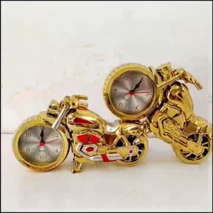[MSIA SHIP] NOVELTY Retro Gold Motobike Alarm Clock Table Clock Desk Clock Home Decoration Décor Airbnb Ornament Retro Vintage Cute Kids Children Souvenir Valentine Birthday Christmas Love Gift Present Office Party