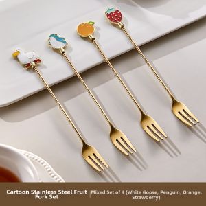 YAGANG | Elegant Fruit Fork Sets Stainless Steel