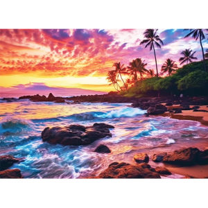 500/1000 Piece Beach Sunset Paper Jigsaw Puzzle for Adult Landscape Puzzle Educationa Toy Challenging Game Nights Fun