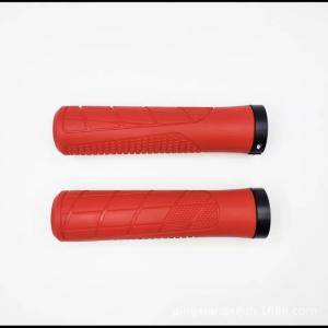 Black Bicycle Handlebar Grips Anti Slip Texture Shock Absorbent For Mountain Biking Road Cycling【SMQ】