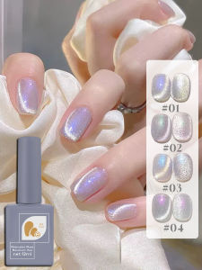 1/4PCS Fluorescent Cat Eye Gel Nail Polish UV LED Curing Long-acting Fast Drying Nail Art Gel