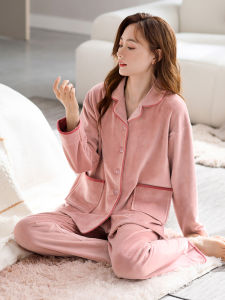 JIALEFEN | Autumn Winter Thickened Coral Fleece Pajamas