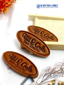 label kulit imitasi embos ukuran 2*5