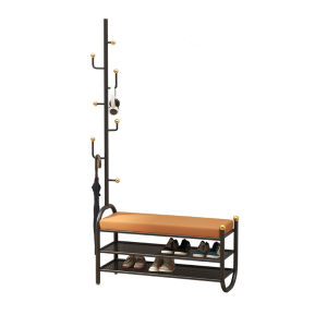 YOUJI | Entrance Shoe Changing Bench with Clothes Hanger Storage