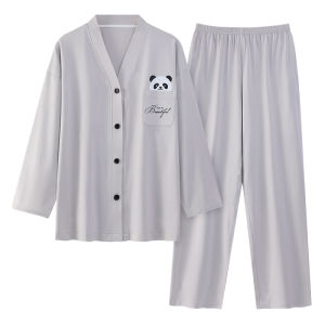 MiiOW | Pure Cotton Sleepwear Womens Long Sleeve Long Pants Loose Comfortable Home Clothes Suitable For Outdoor Wear Casual Style