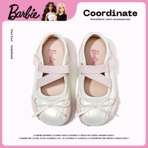Barbie | Ballet Style Mary Jane Flat Shoes for Baby Girls Soft Bottom Slip On Shoes Spring Summer 2026 Collection Princess Shoes for Toddlers