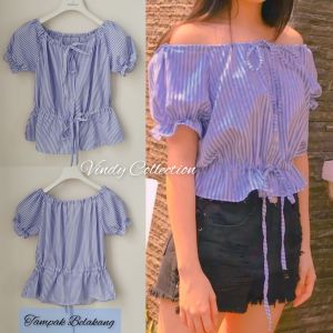 BLOUSE SALUR TALI SERUT IMPORT BANGKOK (Ld 88-90cm)