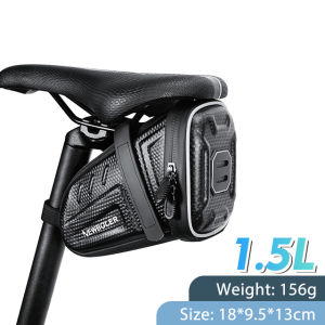 2025 NEW Waterproof Bicycle Saddle Bag MTB Road Bike Saddlebags Reflective Striped Bicycle Tool Holder Bag MTB Accessories