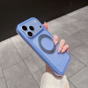 szhaiyu | For iPhone 18 Pro Max 18 17 Pro Matte Case For Magsafe With 360° Rotate Magnetic Stand Compatible Anti-Yellow Shockproof Cover