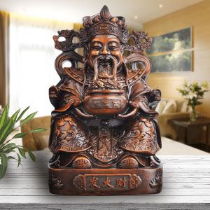 Treasure Bowl Wealth Worship Culture God of Wealth Buddha Statue Wealth Drawing Shop Office Decoration Household Opening Crafts Large