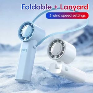 Quạt Mini Cầm Tay Di Động Nhẹ 3 Tốc Độ Gió Mạnh Sạc Loại C Dành Cho Sinh Viên Văn Phòng Du Lịch Ngoài Trời Cắm Trại