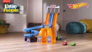 Fisher Price Little People Hot Wheels Racing Loops Tower