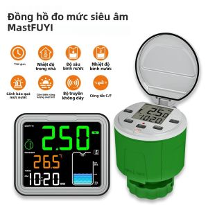 Máy Đo Mực Nước Không Dây Siêu Âm MASTFUYI Phạm Vi 100M Giám Sát Chất Lỏng Với Cảm Biến Nhiệt Độ Hiển Thị Thời Gian & Báo Động Pin Yếu