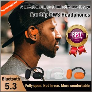 Open Style Non In Ear Earphones Bluetooth 5.3 Wireless Earbuds Running Headphone Headset Noise Reduction Long Battery Life