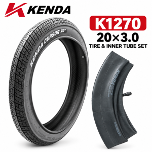 Kenda | Bộ Lốp Xe Đạp Béo KENDA K1270 20x3.0 Kèm Ruột Xe 76-406 Lốp Xe Đạp Điện Lốp Rộng Dành Cho Xe Đạp Địa Hình