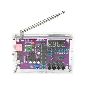 วิทยุ FM ชุดประกอบ RDA5807S แผงวงจร DIY ชุดอิเล็กทรอนิกส์ Dual Power Supply 87-108MHz การสอนการฝึกอบรม 5V / 3V