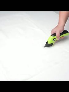 Gunting Potong Kain Kertas Karpet Listrik PVC Elektrik Scissor Cutter Auto Charger Electric Portable