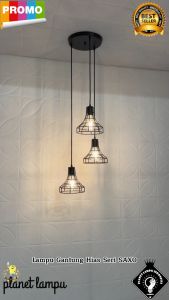 Lampu Gantung Hias Minimalis Aesthetic SAXO 3 IN 1