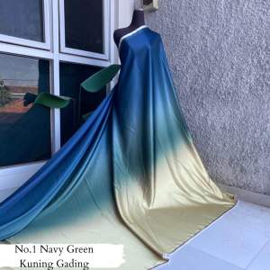 {JUAL KAIN} SILK ARMANY PREMIUM / SATIN GRADASI 2 WARNA (per 05 meter)