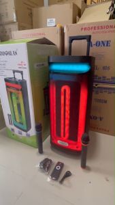 สีวิบวับ ตู้ลำโพง พกพา ดอก นิ้ว เปลี่ยนโหมดไฟได้ 6500 W รุ่น ML-812