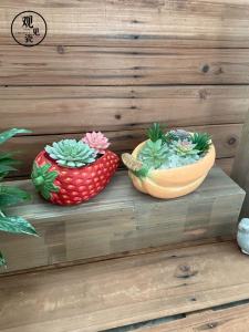 Creative Ceramic Cement Flower Pots Indoor Living Room Large Small Size Succulent Plants Flower Desktop Simple Strawberry Gardening