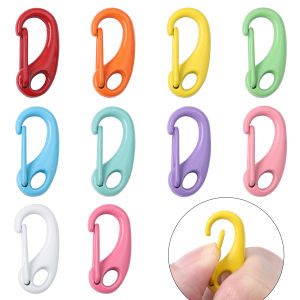 4/10Pcs 12x25mm Colorful Snap Hook Lobster Clasp Hooks Trigger Clips Buckles For DIY Jewelry Making Bracelet Necklace Key Ring Accessories