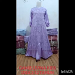 TTC GAMIS LIVINA KIDS / GAMIS ANAK TILE MUTIARA MEWAH MODERN - UKURAN S-M-L-XL-XXL