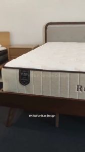 (FREE Installation+Shipping) KBS Hodaya FULL SOLID WOOD Bed Frame / Mid Century Classis Style Furniture / Katil Kayu Solid / KING / QUEEN / COLOR Walnut Dark Brown