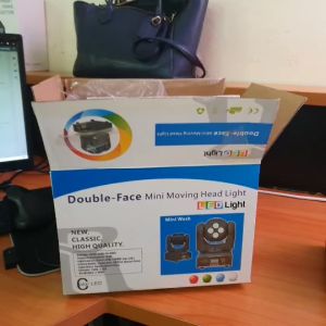 wordoftech ไฟบีม 150W/100W ไฟเวทีกลางแจ้ง เลเซอร์ 8 สี ไฟมูฟวิ่งเฮดมี2หน้า ไฟพาร์หน้าเวที ไฟเวทีเฮท 2 หัว DMX512  par party light ประกัน1ปี