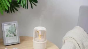 200ML Ultrasonic Cool Mist Air Humidifier USB Electric Aroma Essential Oil Diffuser Night Light with Music Aromatherapy Diffuser
