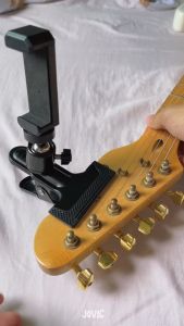 RIXTON Guitar Mobile Head Phone Clip Holder Live Broadcast Bracket Guitar Phone Clip and Kalimba